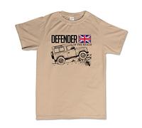 T-shirt pour homme Defender Of The Realm Off Road Land Rover Fans 2XL Sable