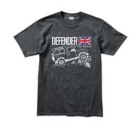 T-shirt pour homme Defender Of The Realm Off Road Land Rover Fans - XL Gris foncé