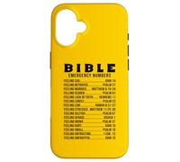 T-Shirt pour Homme et Femme avec Citations de la Bible Urgence Coque pour iPhone 16