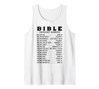 T-Shirt pour Homme et Femme avec Citations de la Bible Urgence Débardeur