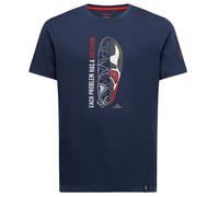 La Sportiva - Solution - T-shirt - S - night sky / mountain red