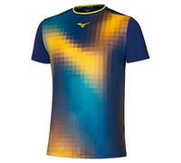 T-shirt pour homme Mizuno Frontier Shadow Graphic Tee M Bellwether Blue M