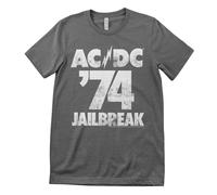 T-Shirt Pour Homme Officiellement Licencié AC/DC - '74 Jailbreak