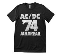 T-Shirt Pour Homme Officiellement Licencié AC/DC - '74 Jailbreak