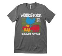 T-Shirt Pour Homme Officiellement Licencié Woodstock - Été De 1969