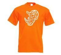 T-Shirt Pour Homme Polygon Rhinocéros Figurine Art Imprimé Design