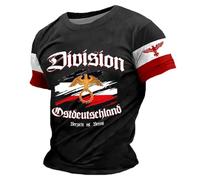 T-shirt pour homme pour la journée de l'unité allemande - Haut patriotique avec drapeau et date - T-shirt de fan pour la fête nationale, Style_g04 Noir, M