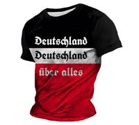 T-shirt pour homme pour la journée de l'unité allemande - Haut patriotique avec drapeau et date - T-shirt de fan pour la fête nationale, Style_g03 Noir, XL