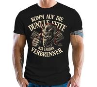T-shirt pour homme pour les fans de voitures classiques des États-Unis - « Komm auf die dunkle Seite » - Nous conduisons un brûleur, Brûleur, XXL