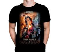 T-shirt pour homme Secrets Twin Peaks 90's TV Drama, Noir , M