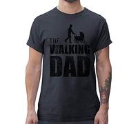 T-Shirt pour Homme The Walking Dad Cadeaux pour Hommes (as4, Alpha, m, Regular, Regular, Gris Foncé)