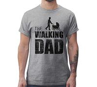 T-Shirt pour Homme The Walking Dad Cadeaux pour Hommes (as4, Alpha, x_l, Regular, Regular, Gris Chiné)