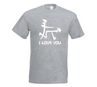 T-Shirt Pour Hommes I Love You Avec Imprimé Design