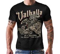T-shirt pour les fans du Viking Nordmann : Walhalla is Calling. - Noir - 6 mois