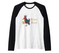 T-Shirt pour Oiseaux rares, drôle et fantaisiste, Oiseau et café Manche Raglan
