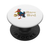 T-Shirt pour Oiseaux rares, drôle et fantaisiste, Oiseau et café PopSockets PopGrip Adhésif
