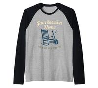 T-Shirt pour Orchestre à Cordes Bluegrass Jam Banjo Picker Folk Musician Manche Raglan