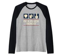 T-Shirt pour Orchestre à Cordes Bluegrass Jam Banjo Picker Folk Musician Manche Raglan
