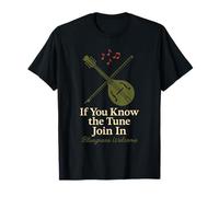 T-Shirt pour Orchestre à Cordes Bluegrass Jam Banjo Picker Folk Musician T-Shirt