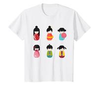 T-shirt pour poupées kokeshi japonaises T-Shirt
