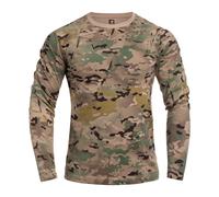 Brandit Premium Longsleeve Shirt Chemise, Camouflage Tactique, XXL Hommes