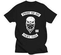 t Shirt Pride Or Die Shirt Fight Club Men's Casual T-Shirt K1 Boxen Muay Thai BJJ Black M