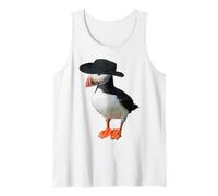 T-Shirt Puffin Chapeau Cowboy Perroquet Idée Cadeau Débardeur