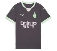 Puma Ac Milan 24/25 Third Junior Short Sleeve T-shirt Gris 11-12 Years Garçons,Filles