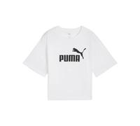 T-SHIRT PUMA ESS CROPPED NO.1 LO,PUMA BLANC FEMME 684972 02 ORIGINALE