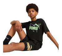 T-shirt Puma Ess Logo Lab Summer Tee B, Noir, Fille 140 cm