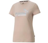 T-shirt PUMA Ess Metallic Logo Tee Beige - Femme/Adulte XS