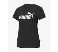 T-shirt Puma Essentials manche courte noir blanc femme - L