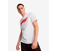 T-shirt Puma F1 Essentials Logo manches courtes blanc rouge - M