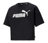 T-Shirt PUMA Femme 586866 01 Power Teep Noir Manche Courte Crop Logo