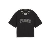 T-Shirt PUMA Femme Squad Graphique Tee 677903 01 Manche Courte Crop Logo