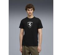 T-shirt Puma Ferrari Sportswear Tonal Shield manches courtes noir blanc - L