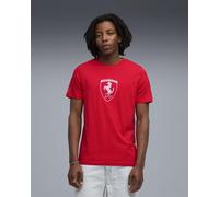 PUMA T-shirt à écusson ton sur ton Sportswear Scuderia Ferrari Homme, Accessoires, Rouge, XXL XXL