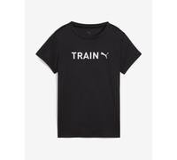 T-shirt Puma Graphics Train manches courtes noir blanc femme - M