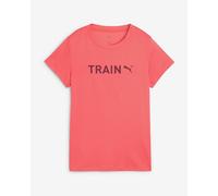 T-shirt Puma Graphics Train manches courtes rose femme - M