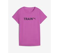 T-shirt Puma Graphics Train manches courtes violet noir femme - XS