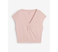 T-shirt Puma Run Cloudspun Twisted manches courtes rose femme - S