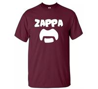 T-shirt punk crâne motard Glam Rock Band Irish Punk Stiff Rock Sham Frank Zappa, T-shirt marron imprimé blanc, L
