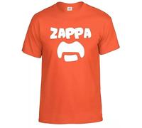 T-shirt punk crâne motard Glam Rock Band Irish Punk Stiff Rock Sham Frank Zappa, T-shirt orange imprimé blanc, L