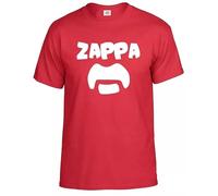 T-shirt punk crâne motard Glam Rock Band Irish Punk Stiff Rock Sham Frank Zappa, T-shirt rouge imprimé blanc, L