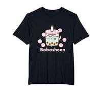 T-Shirt Pusheen Boba Tea T-Shirt, Homme Grandes Tailles, Noir, 3X Tall