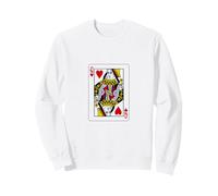 T-Shirt Queen of Hearts Playing Cards Games Sweatshirt