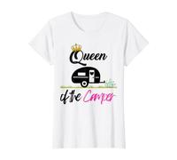 T-shirt Queen of the Camper Rv Camping Remorque T-Shirt