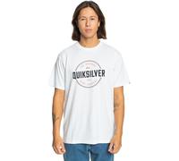 T-Shirt Quiksilver Circle Up Homme Blanc EQYZT07680 WBB0 M - XXL RRP 20 £