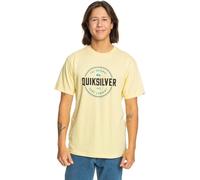 T-Shirt Quiksilver Circle Up Pour Hommes Jaune EQYZT07680 YED0 M & L RRP 20 £