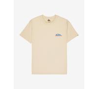 T-shirt Quiksilver EV Barrel Paradise manches courtes blanc crème vert bleu - L